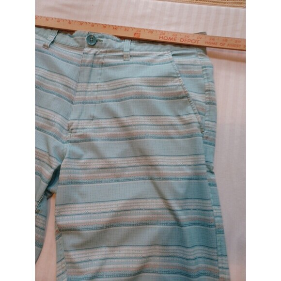 American Rag swim trunks board shorts mens 34 blue stripe surf beach active - Picture 6 of 8